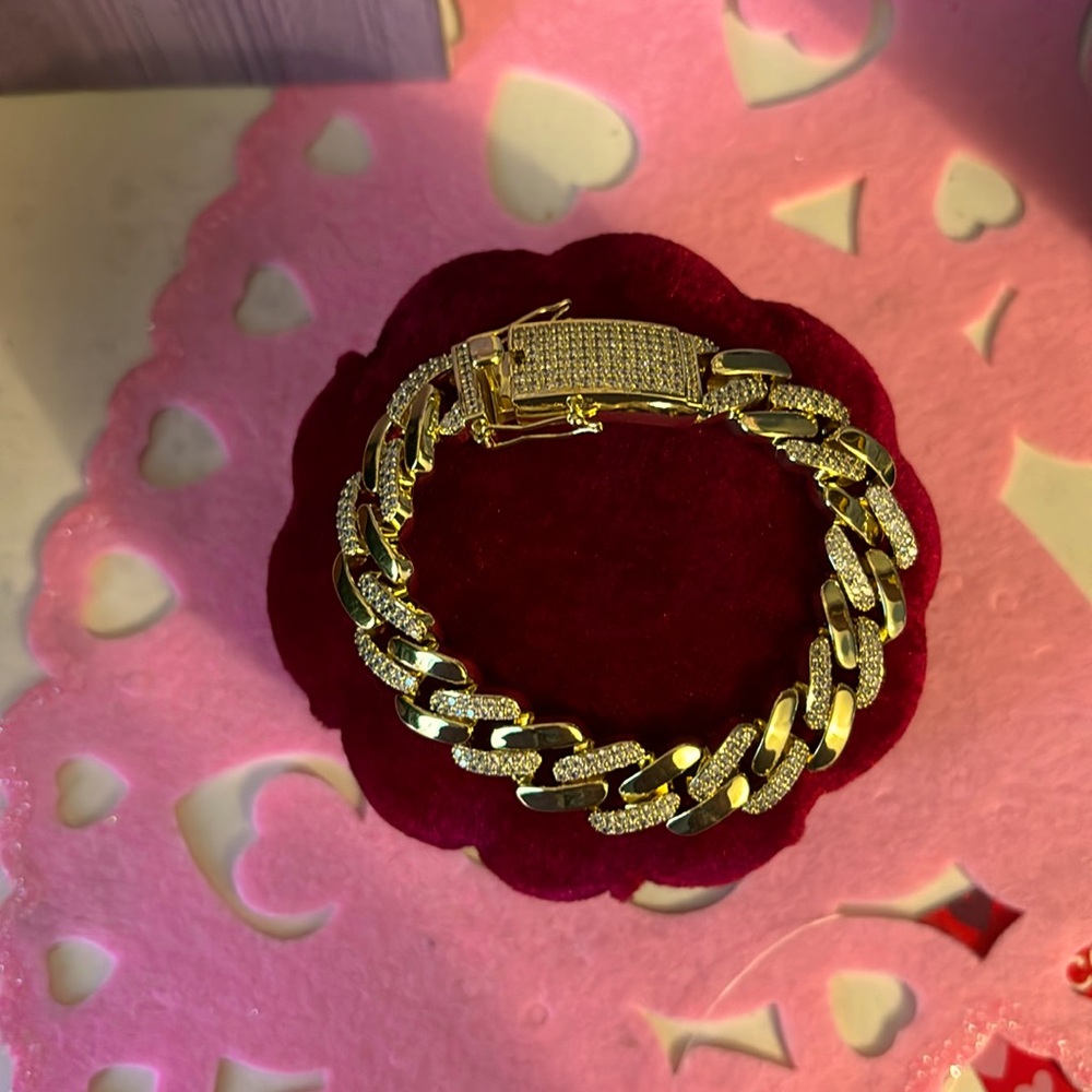 Pulsera 14 k gold plated monaco